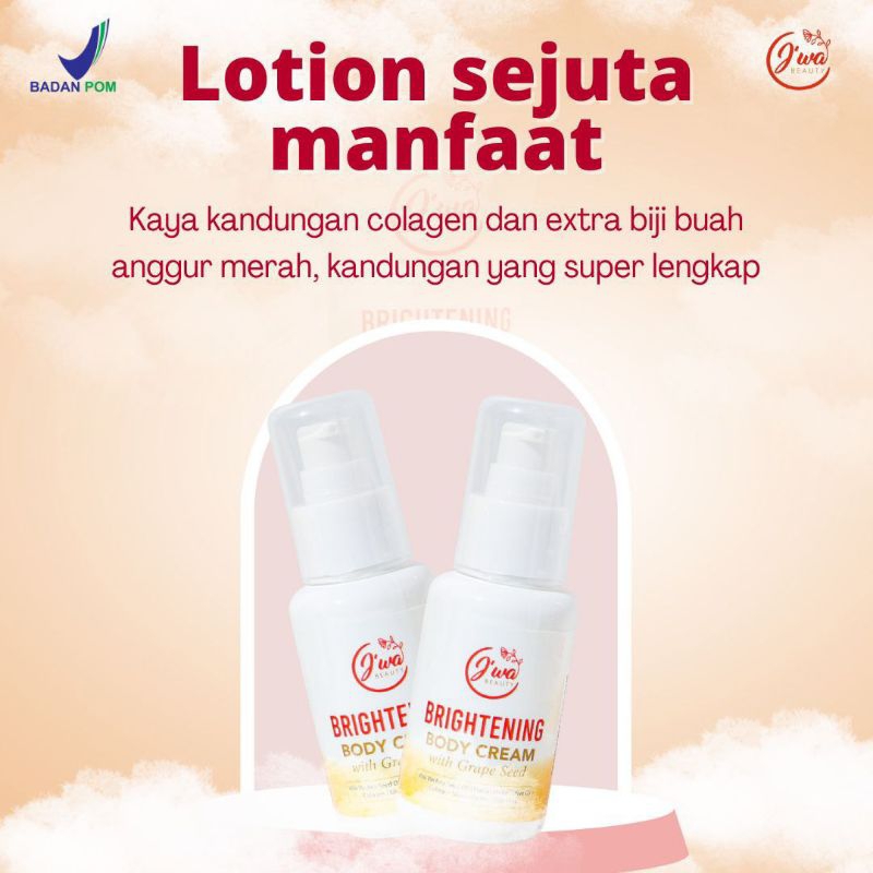 Jiwa Beauty Body Cream Whitening 60ml