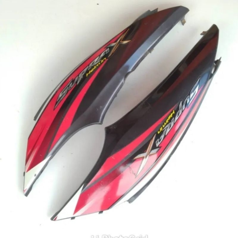 cover body belakang supra x 125 helm in copotan 2012 grey polos