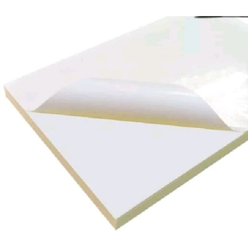 

sticker vinyl putih polos F4