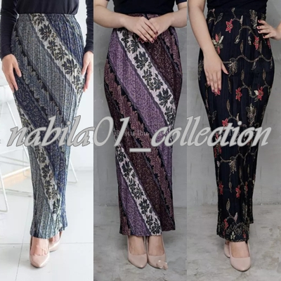 Rok Plisket batik motif terlaris / bawahan kebaya / rok batik / rok plisket batik jumbo / 30 varian