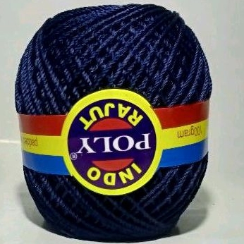 Benang Rajut Polyindo / Poly Indo / Indo Poly Warna Blue Sapphire