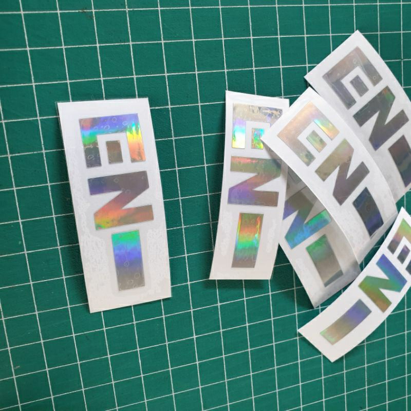 

Stiker logo Kpop Enhypen hologram