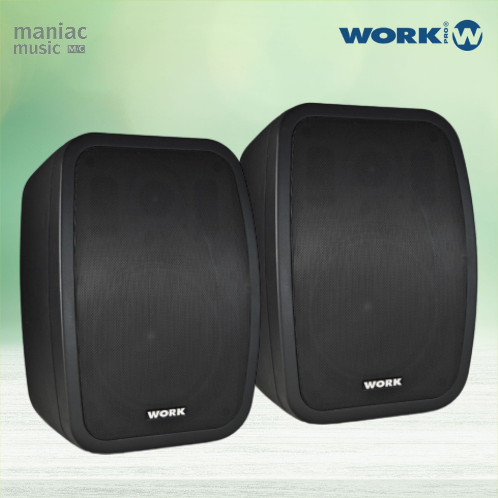 WorkPro Neo 5A Black - Speaker. 5 Inch. TWT. Sepasang. Aktif Pasif. 2 x 25W. 8 Ohm