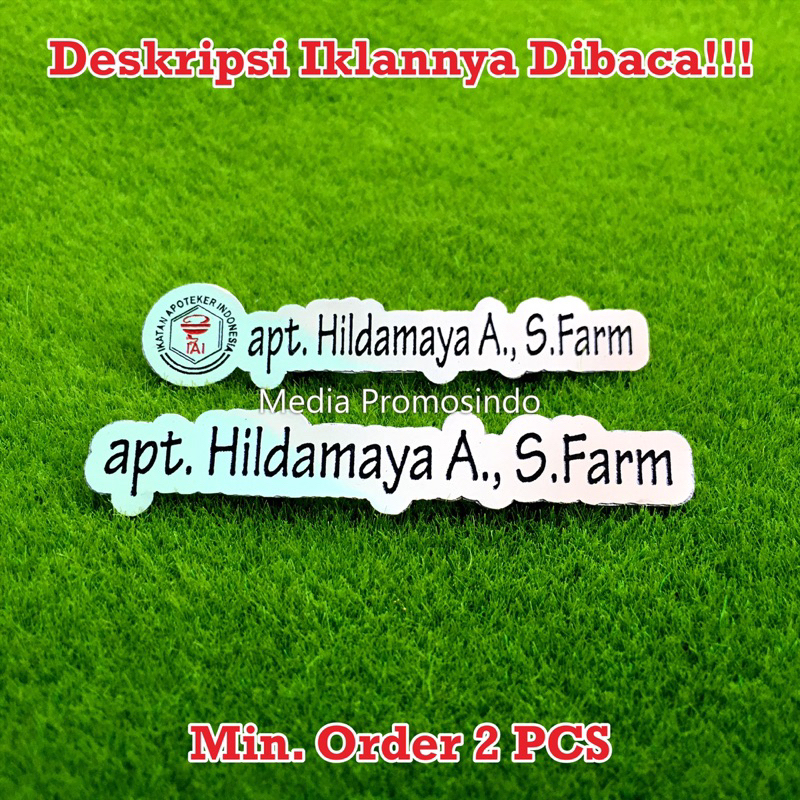 

Nama Dada / Name Tag Contur