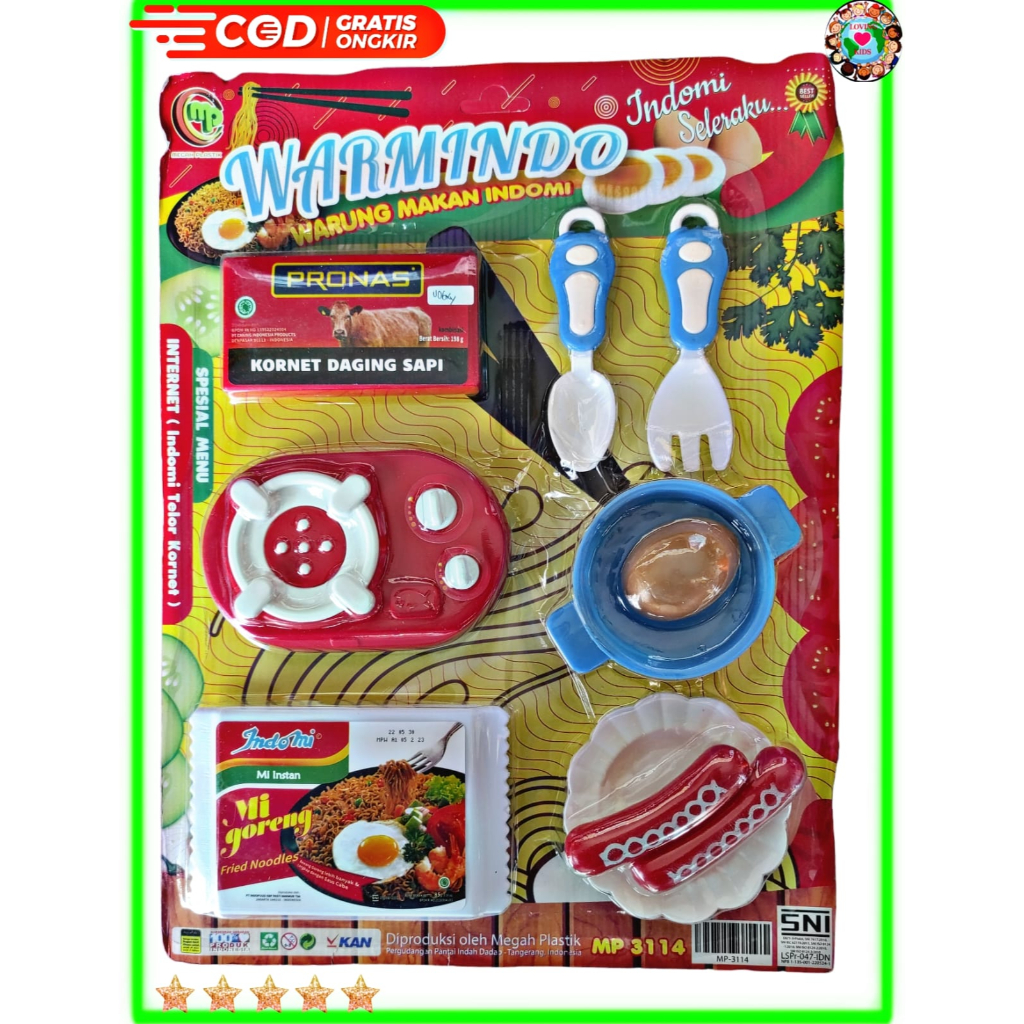 Mainan Anak Anak Warung Makan Indomie Warmindo