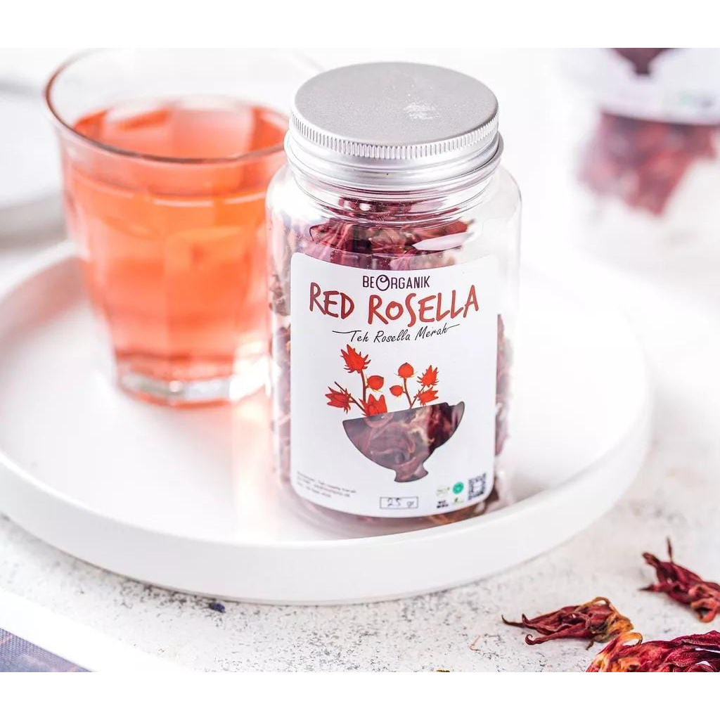 

Beorganik Teh Rosella Merah Pouch Botol Teh Herbal Natural 100% Alami