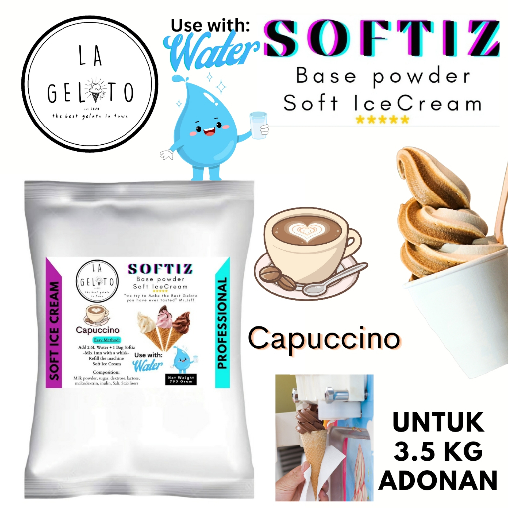 

Bubuk Soft ice cream spesial - Rasa Capuccino