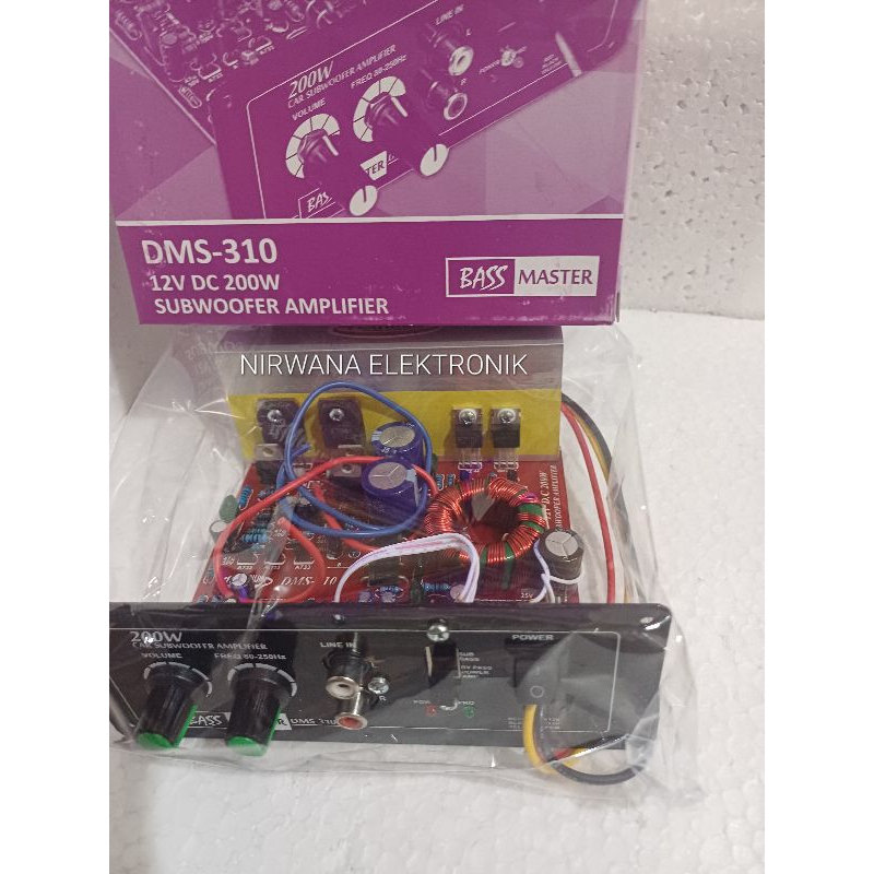 KIT SUBWOOFER AMPLIFIER DC12V MASTER DMS 310 PLATINUM