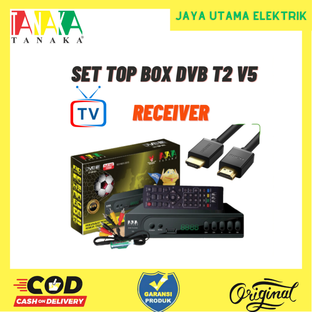 SET TOP BOX TANAKA METAL DVB T2 V5 /STB T2 DVB JURRASIC TANAKA ini