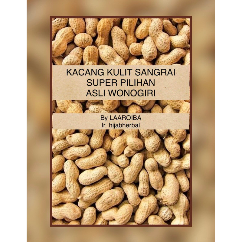 

KACANG KULIT SANGRAI Super Pilihan Asli Wonogiri Rasa Original Home Made 1kg