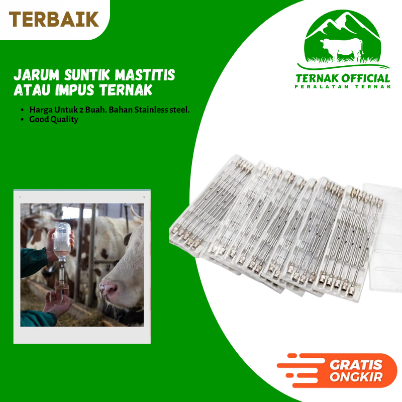 Jarum Suntik Tumpul Reusable Jarum Mastitis Pengobatan Mastitis Sapi Kambing Domba