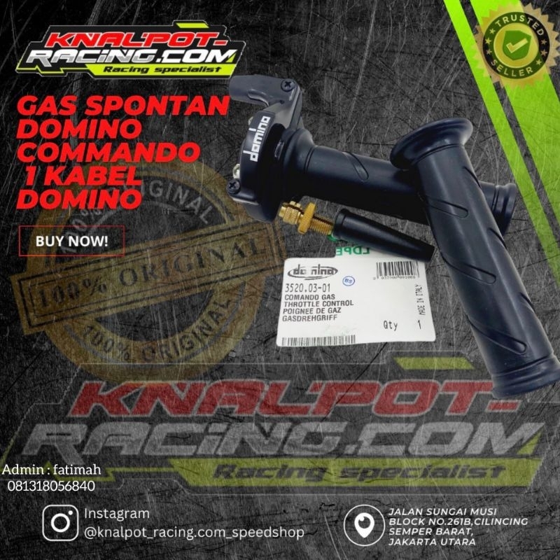 GAS SPONTAN DOMINO COMMANDO 1KABEL DOMINO ORIGINAL
