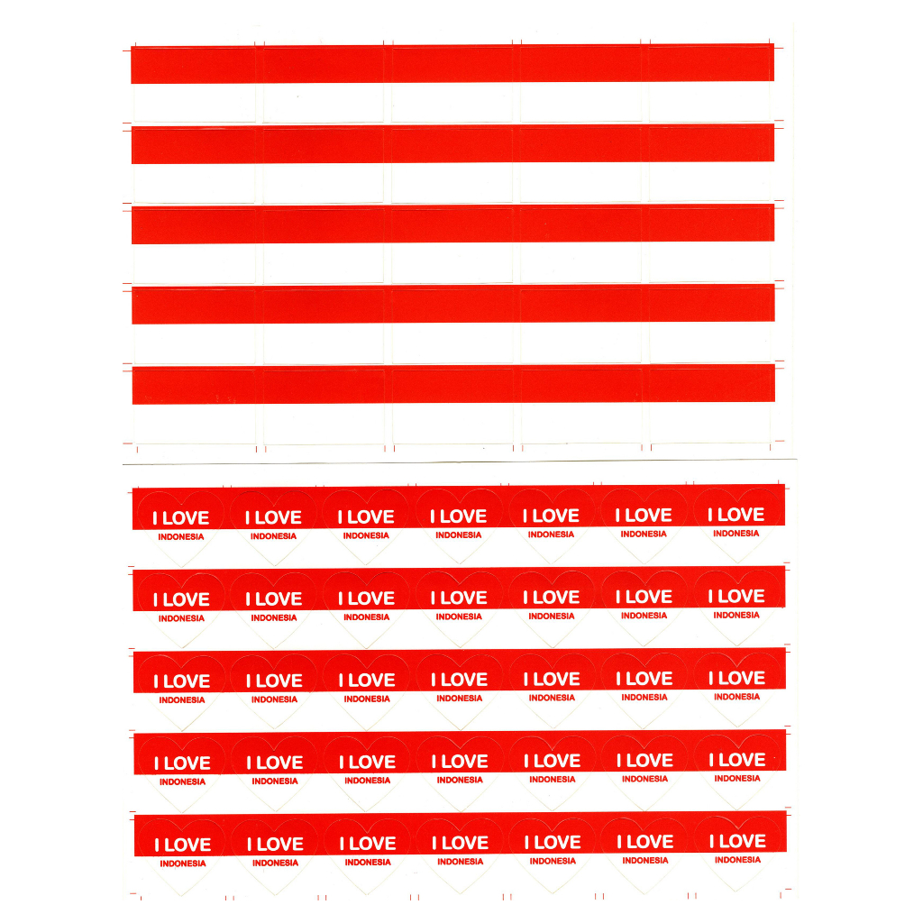 

Sticker Pipi & Sticker Tato Merah Putih