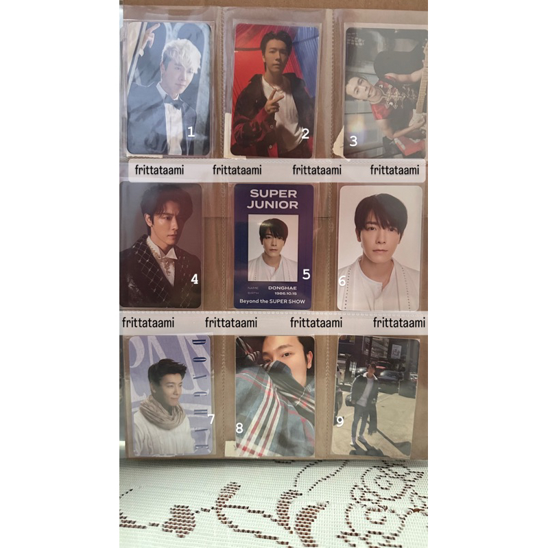 SUPER JUNIOR - DONGHAE PHOTOCARD