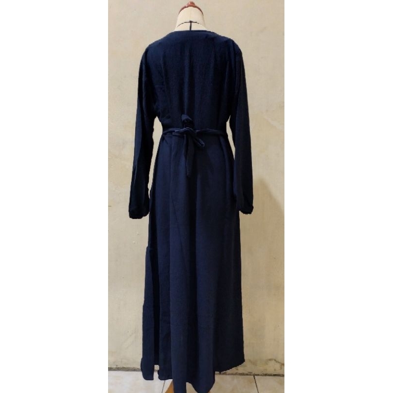 Midi Dress Kerah Korea