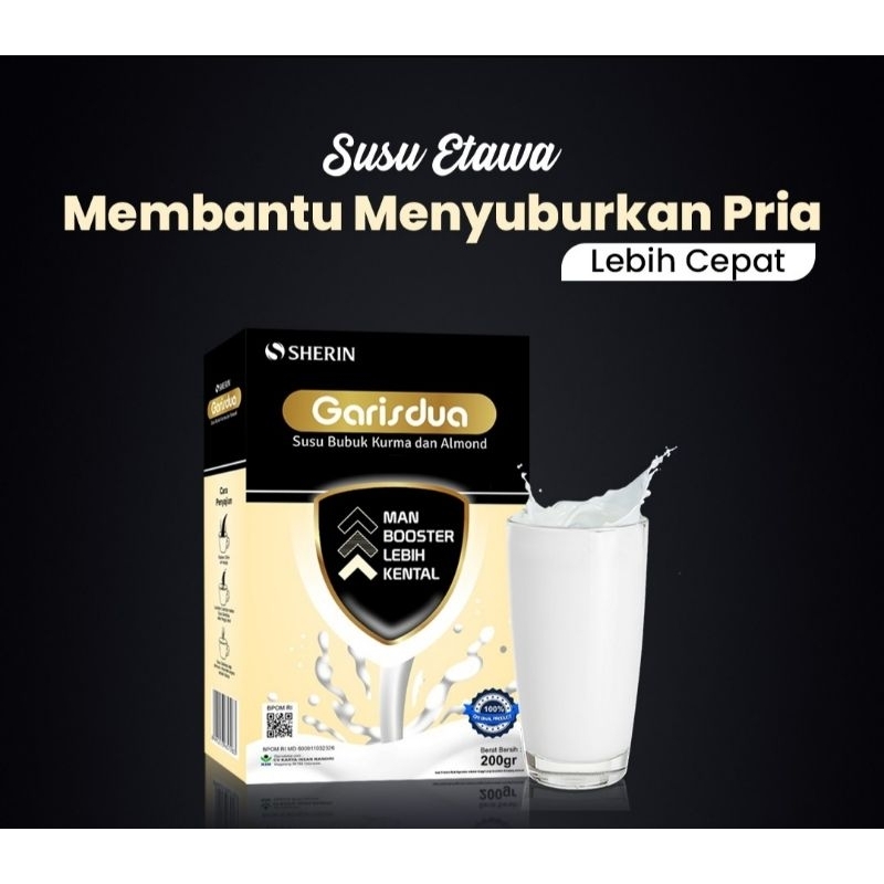 susu penyubur pria garis dua / penyubur sperma pria/ promil subur pria