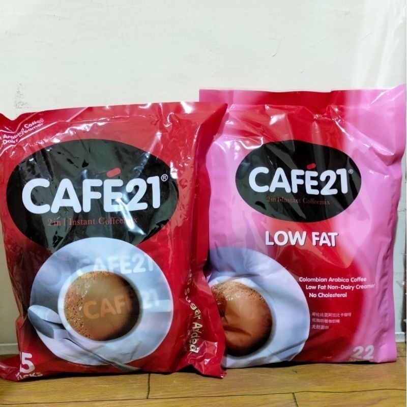 

Cafe21 Cafe 21 2in1 Instant Coffeemix 25sachet / Cafe21 Cafe 21 Low Fat Instant Coffeemix 22sachets
