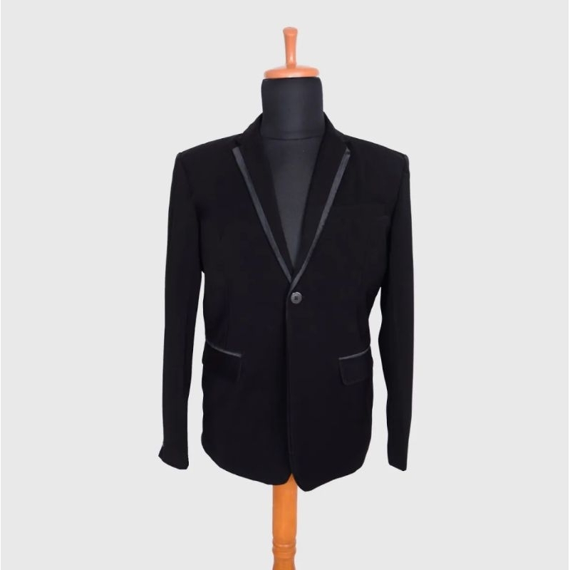 Jas pria/blazer nikahan pria/black slimfit Edison