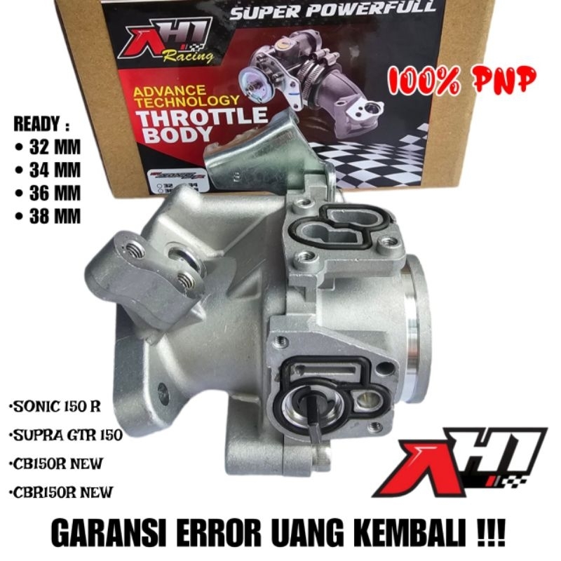 TUAS GAS TB THROTLE BODY RACING AHI NEW CB150R NEW CBR 150R SONIC 150R SUPRA GTR 150 32 34 36 38MM