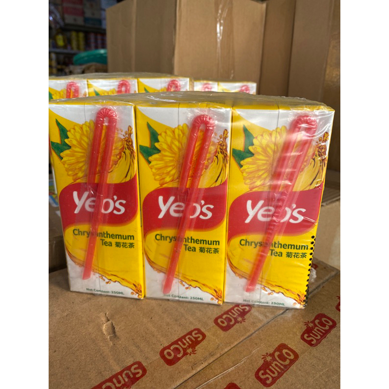 

Minuman Yeos chrysanthemum kotak isi 6 pics