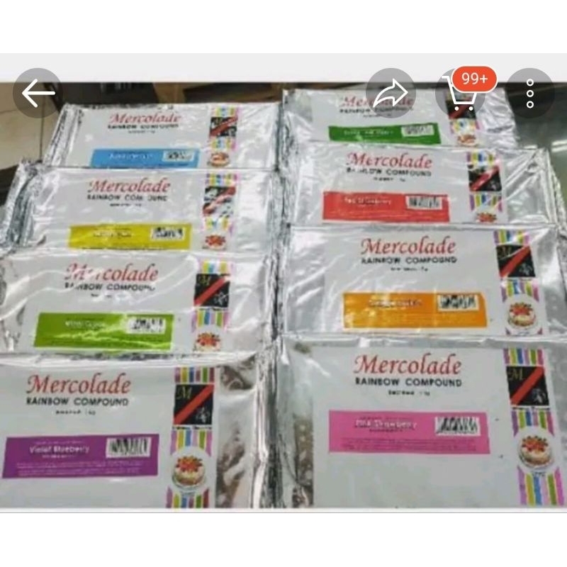 

Mercolade chocolate compoun rainbow 1kg