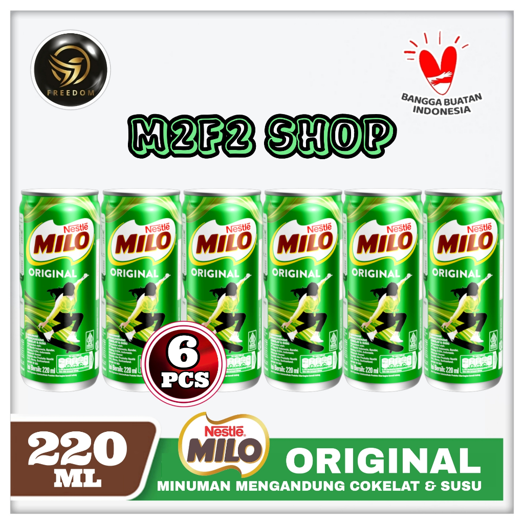 

Susu Milo Cokelat ACTIVE GO UHT ORIGINAL Kaleng | Can - 220 ml (Kemasan 6 Pcs)