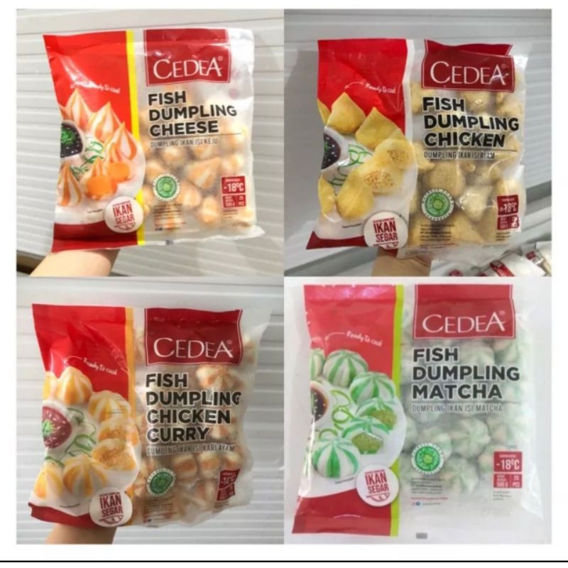 

HALAL Cedea Fish Dumpling Cheese Chicken Curry, Matcha 500 gr