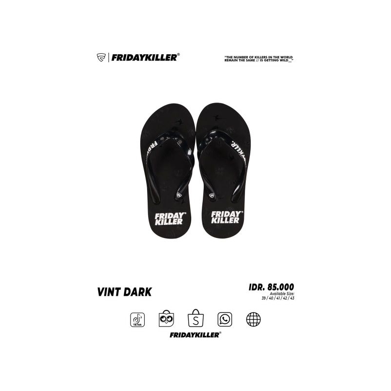 SANDAL FRIDAY KILLER "VINT DARK"