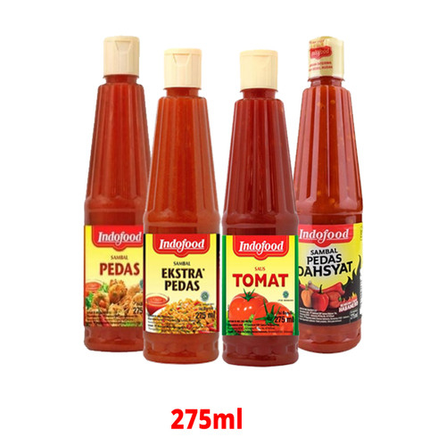 

INDOFOOD SAMBAL 275 ML BOTOL PEDAS TOMAT EXTRA PEDAS DAHSYAT