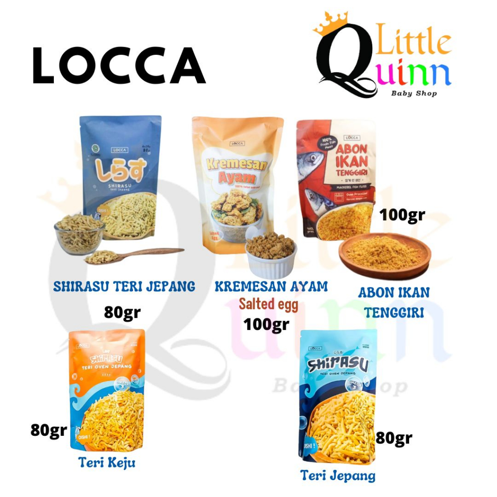 

Locca Shirasu Teri Oven Jepang - Makan Cemilan Anak Taburan Teri 80gr