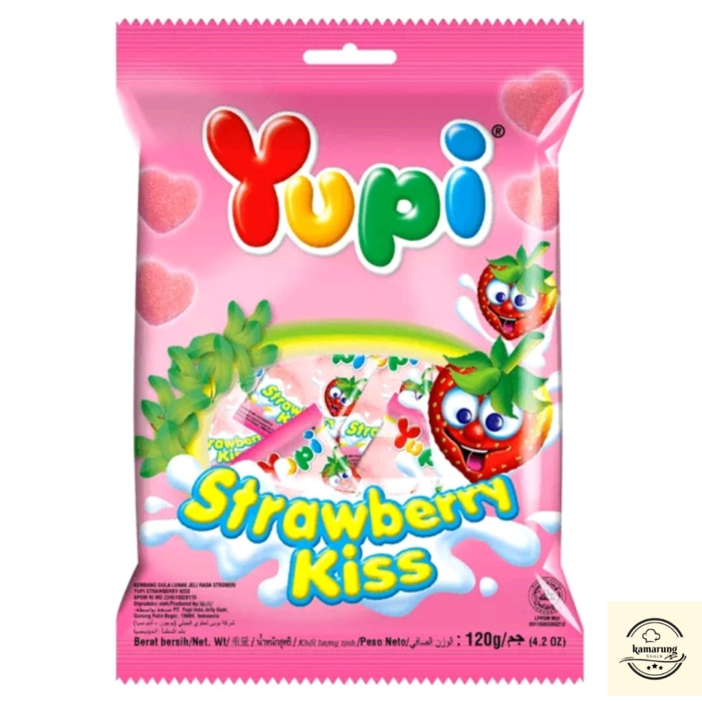 

YUPI STRAWBERRY KISS 120 GR