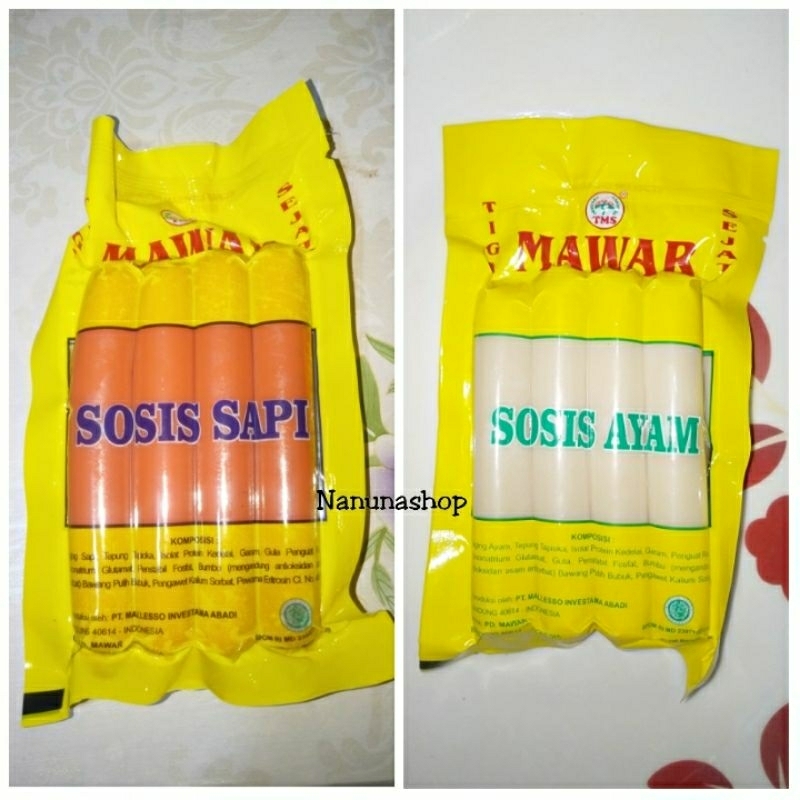 

Mawar sosis sapi dan ayam isi 4