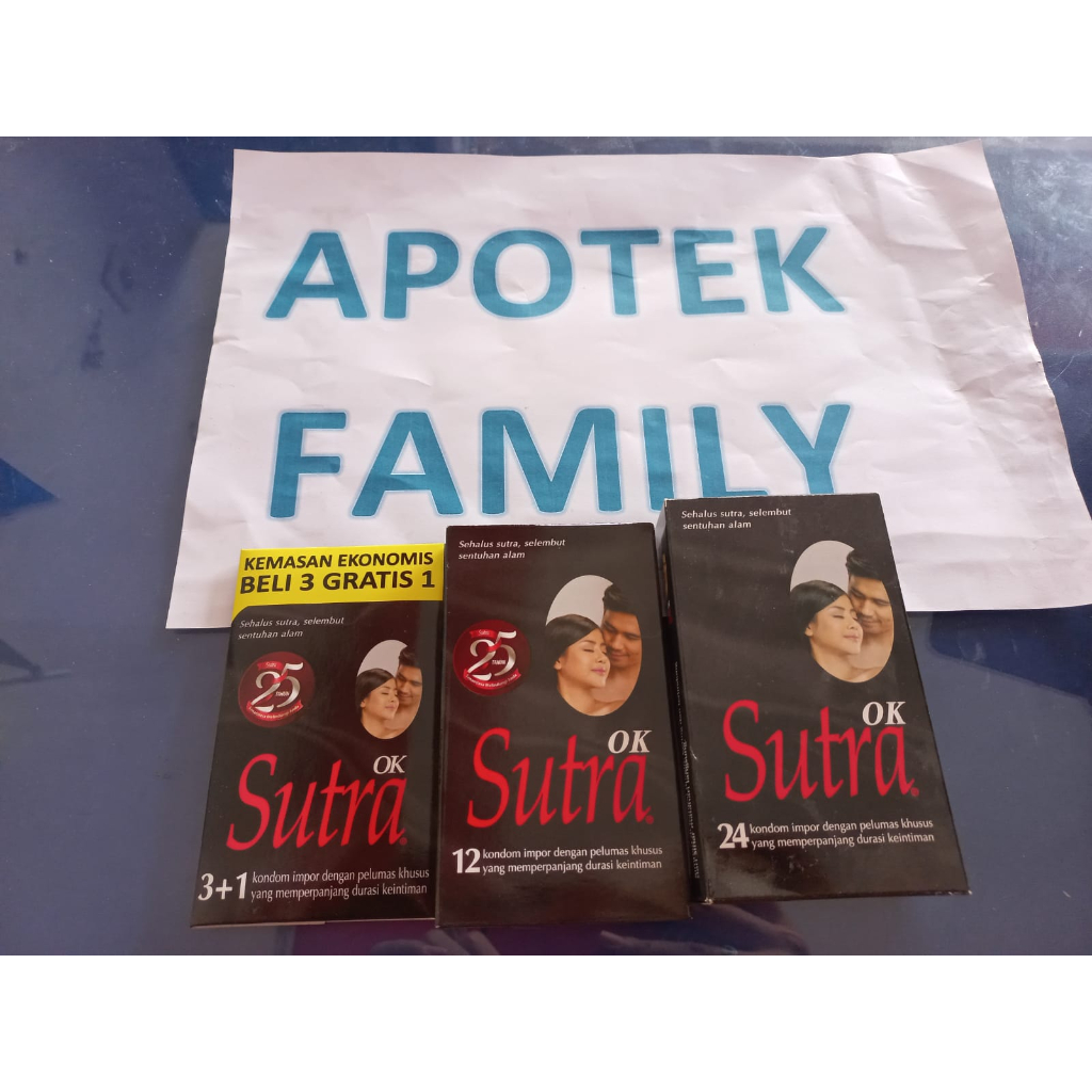 Kondom Sutra OK isi 12 Pcs - Kondom Hitam Sutra
