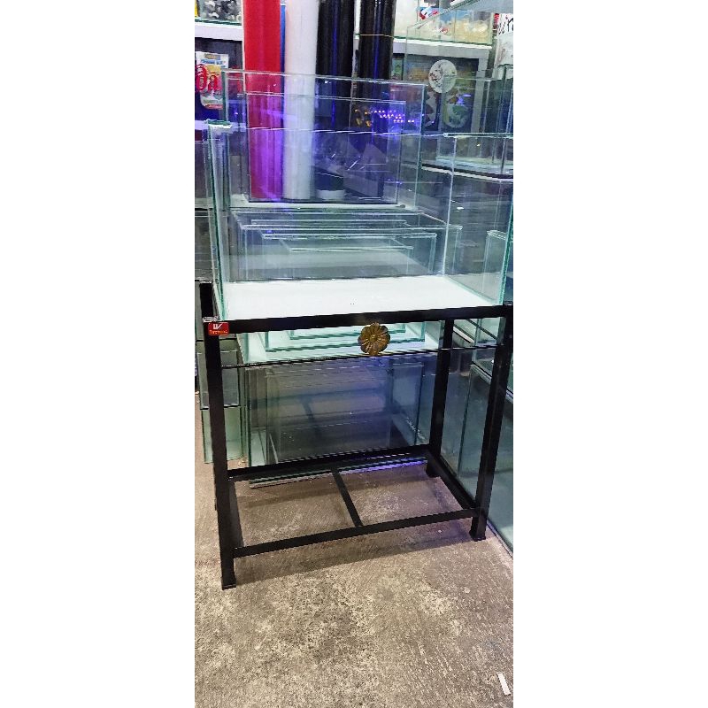 Aquarium kaca  PxLxT 50x25x30 ketebalan kaca 5 mm
