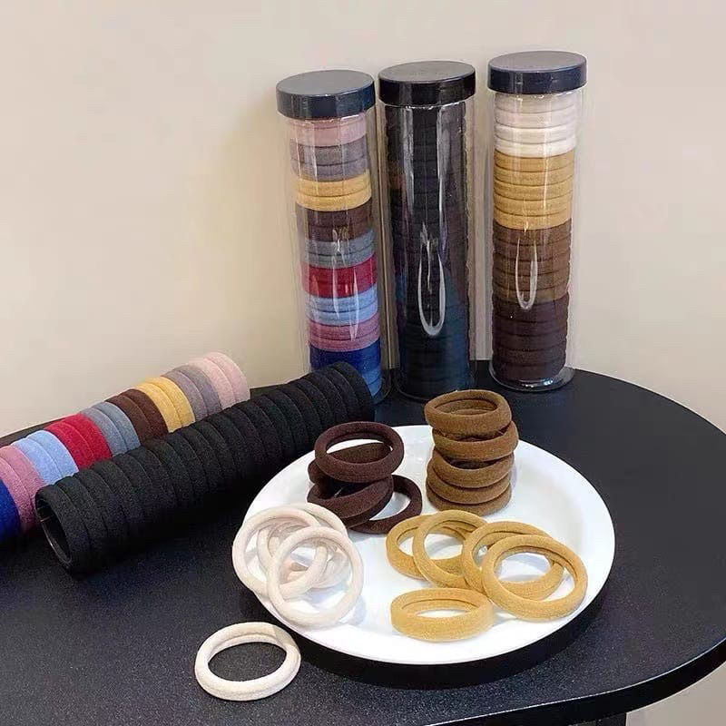 KARET TABUNG 20PC POLOS  karet 20pc dapat tabung warna warni READY STCOK-1
