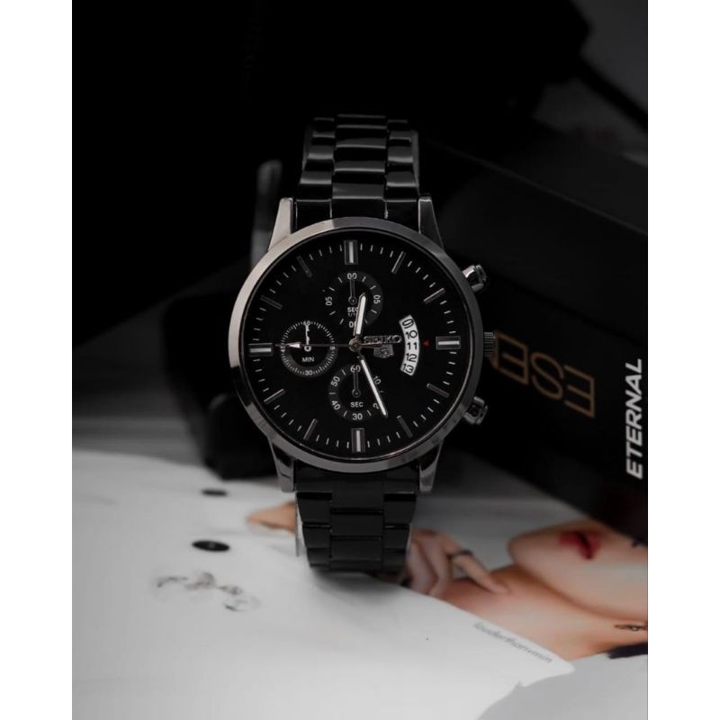 Jam Tangan Mewah Seik Tanggal Aktif Strap Stainless Steel Model Terbaru Mewah Elegant