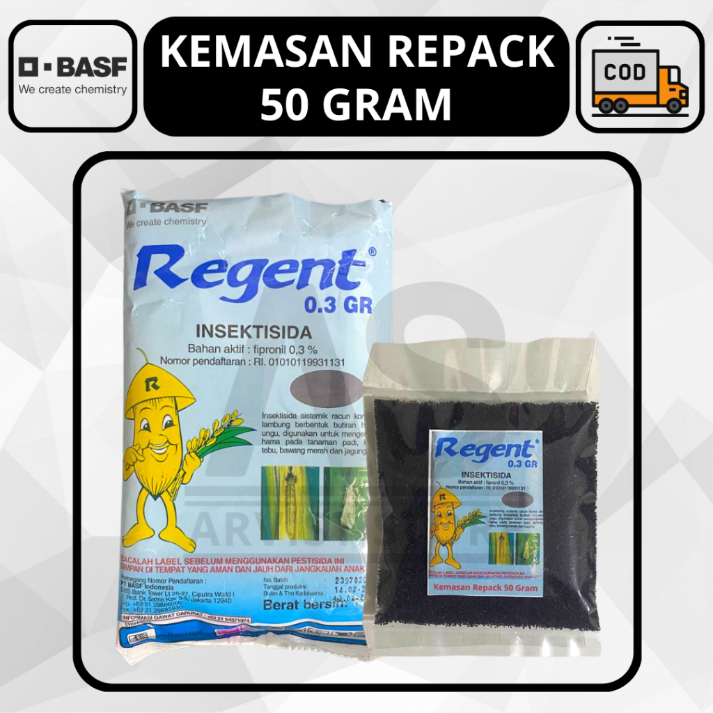 Insektisida REGENT 0,3 GR TABUR Kemasan Repack 50 Gram BASF Bahan Aktif Fipronil 0.3%