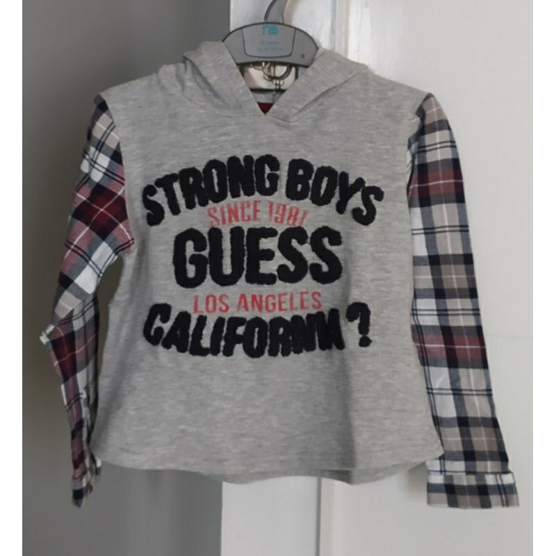 preloved kaos tangan panjang anak laki-laki Guess size 5