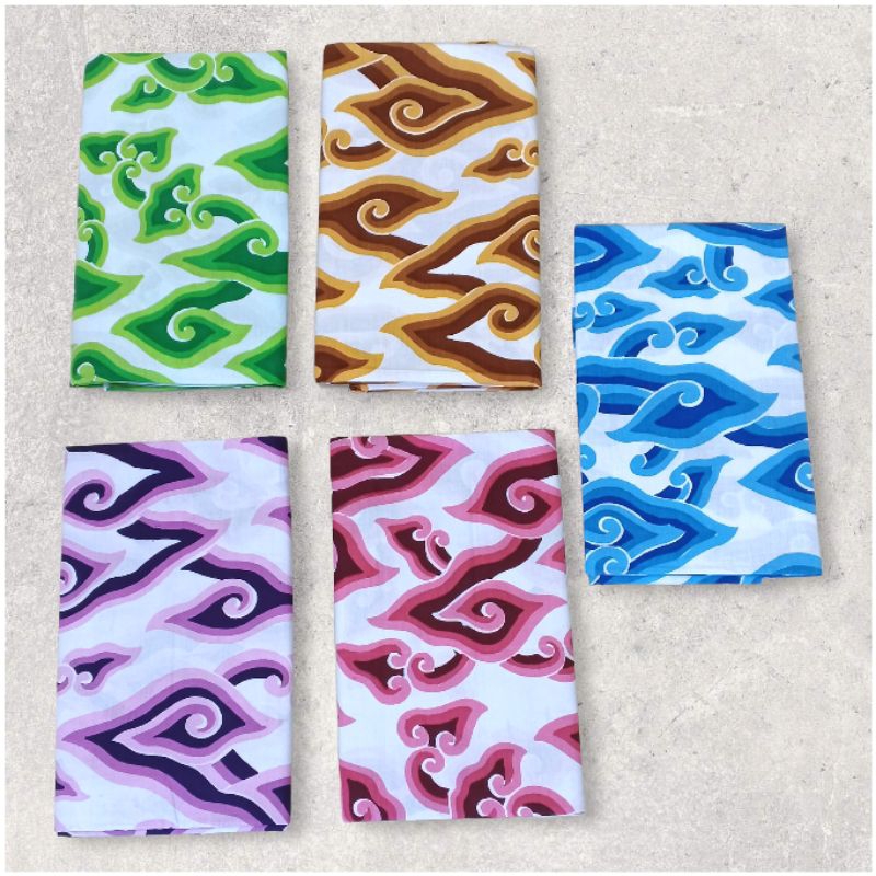 Batik.Cirebon | Katun PREMIUM | Kain Batik Mega Mendung Warna Dasar Putih