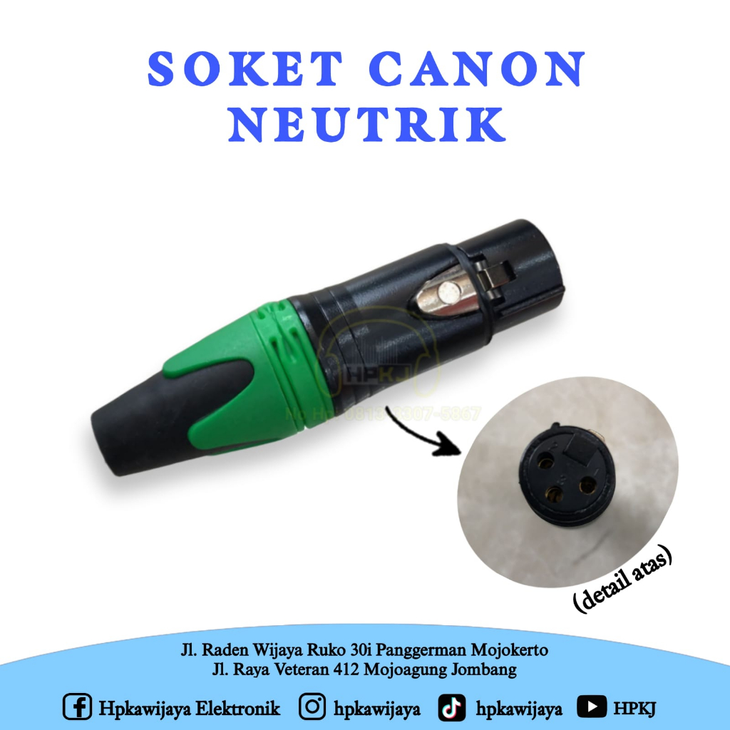 SOKET CANON NEUTRIK socket canon xlr female neutrik