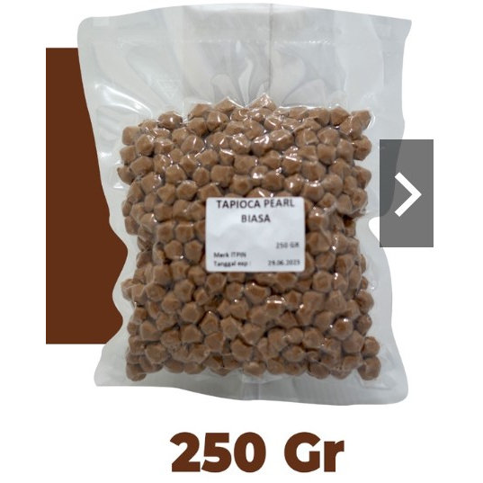 

potio Tapioca Pearl Bubble Boba Hitam Original kemasan 100gram 250 gram