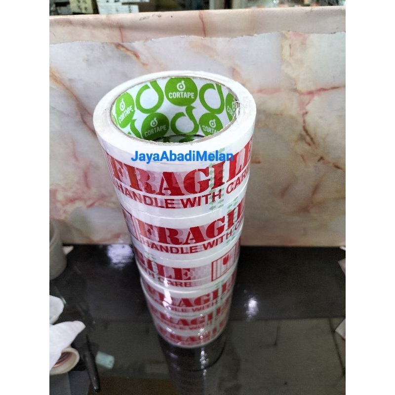

LAKBAN FRAGILE 48MM X 80 YARD CORTAPE / LAKBAN JANGAN DIBANTING 48 MM X 80YARD