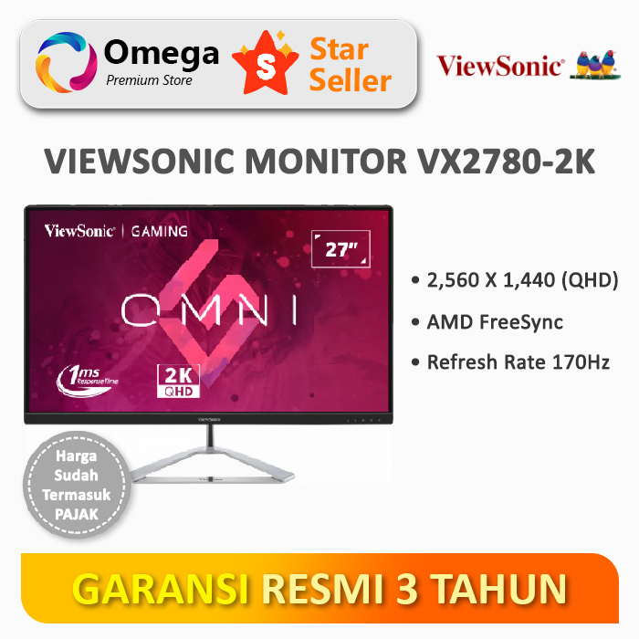 Monitor Viewsonic VX2780-2K 27" IPS QHD 170Hz