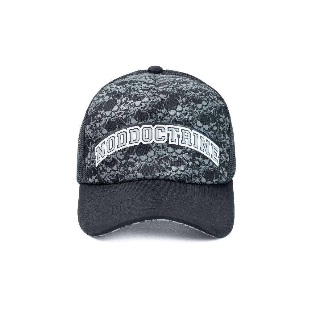 Topi Baseball Pria Topi Distro Topi Trucker Original Hitam NodDoctrine Black Skull Freshmen Grey NXD