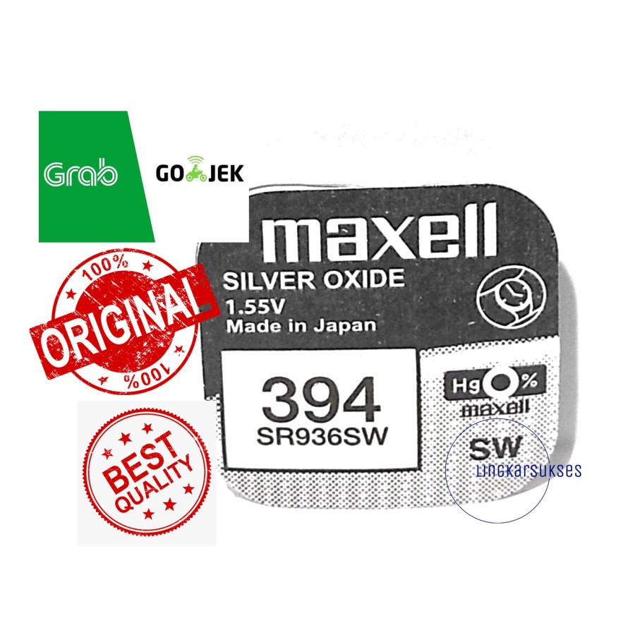 Baterai Maxell 394 Maxell SR936SW Maxell 936 Maxell SR936 Original