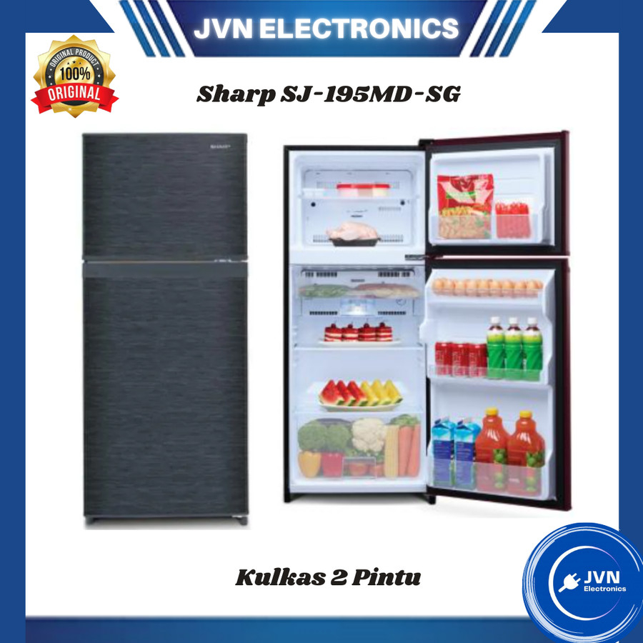 Kulkas 2 Pintu Sharp SJ-195MNHS