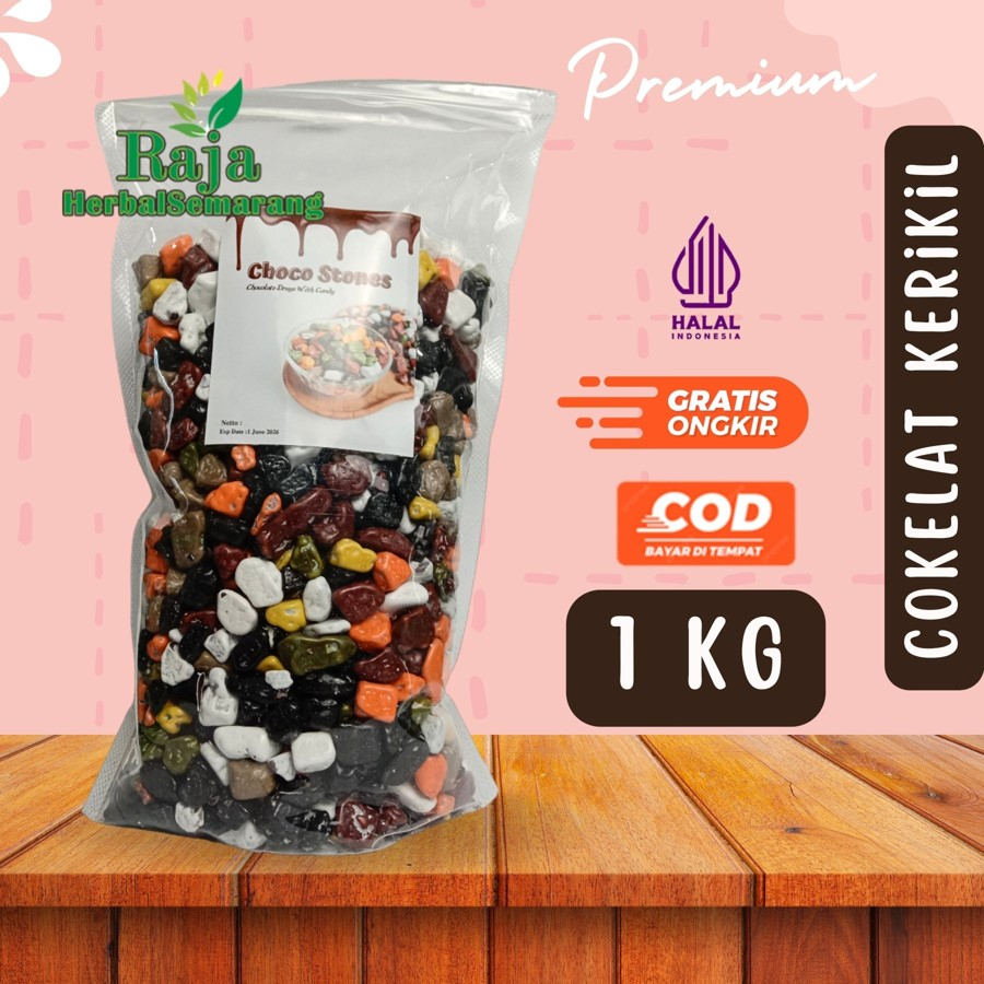 

1 KG Cokelat Kerikil Cokelat Batu Premium Original Khas Arab Turki Timur Tengah Kemasan Repack Pouch Makanan Oleh-Oleh Gift Haji Umroh