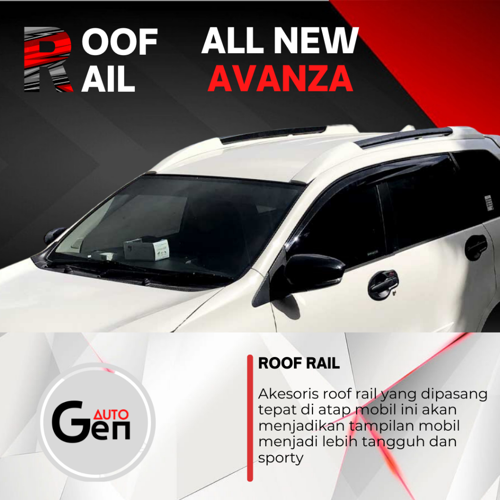 Roofrail Roof Rail Lis Rel Atas Toyota All New Avanza 2012 - 2021 Model Xtrail [Top Quality]