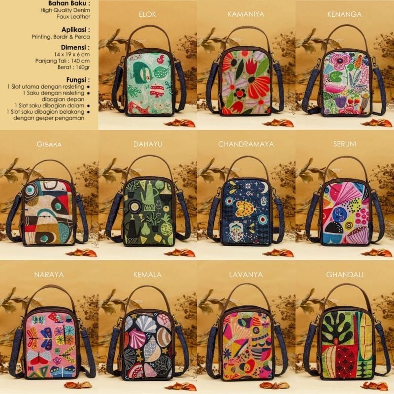 MUDAGAYA - SIMPLYCITY MUDAGAYA TAS SLEMPANG WANITA TAS ETNIK MUDAGAYA