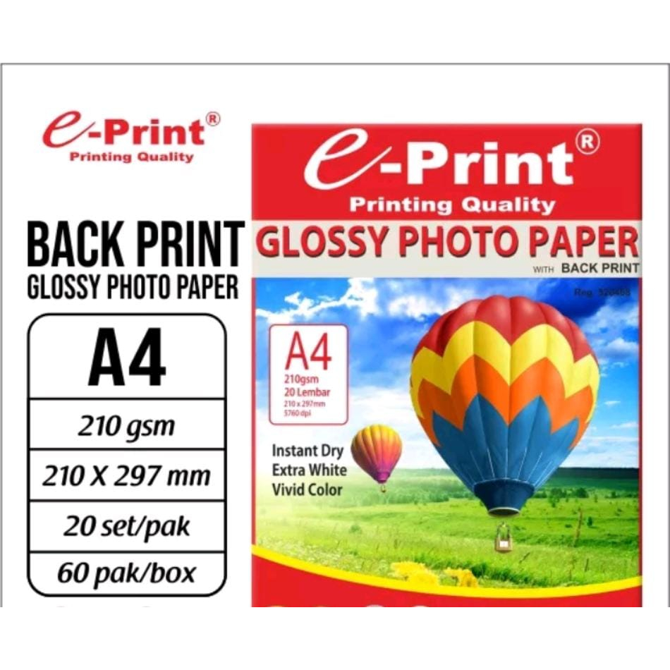 

e-Print Glossy Photo Paper A4
